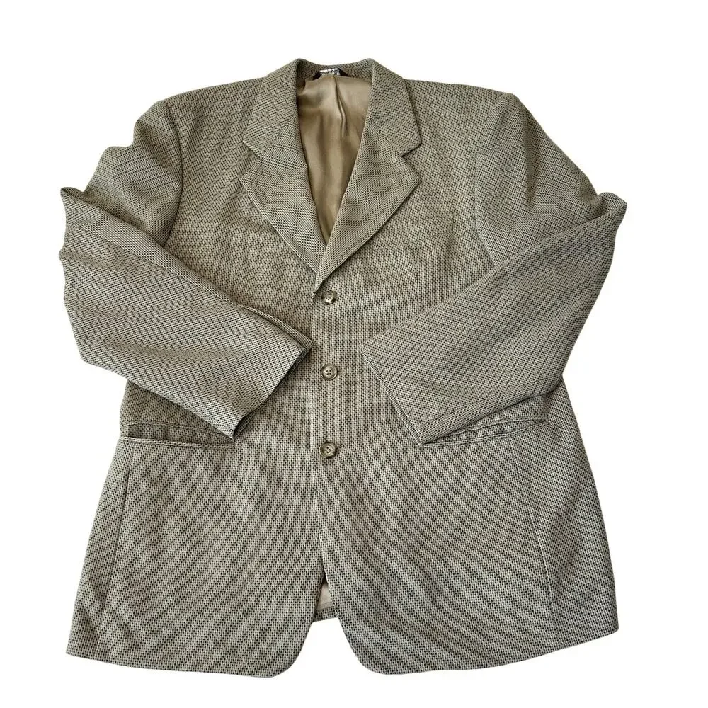 Vito Rufolo Men 3 Button Wool Blazer SZ 42R Fully Lined Sport Coat Made in Italy